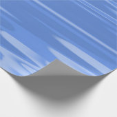 Cornflower Blue Wavy Design Geschenkpapier (Ecke)
