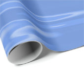 Cornflower Blue Wavy Design Geschenkpapier (Rolleneckpunkt)