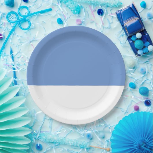 Cornflower Blue Wedding Pappteller (Party)