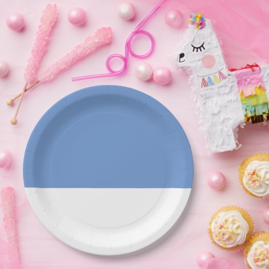 Cornflower Blue Wedding Pappteller (Party)