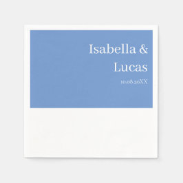 Cornflower Blue Wedding Serviette