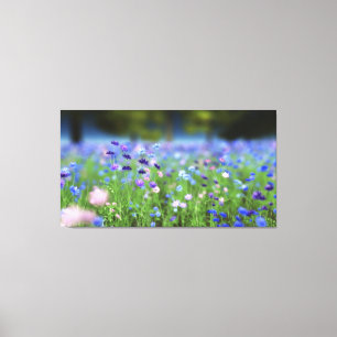 Cornflower Blue Wrapped Canvas Leinwanddruck