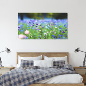 Cornflower Blue Wrapped Canvas Leinwanddruck (Insitu (Schlafzimmer))