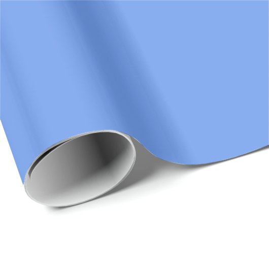 Cornflower Blue Wrapping Paper Geschenkpapier (Rolleneckpunkt)