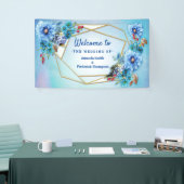 Cornflower-Blues in Watercolor Banner (Messeveranstaltung)
