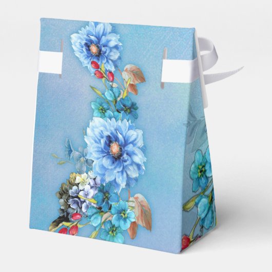 Cornflower-Blues in Watercolor Geschenkschachtel (Rückseite)