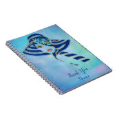 Cornflower-Blues in Watercolor Notizblock (Rechte Seite)