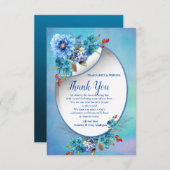 Cornflower-Blues in Watercolor RSVP Karte (Vorne/Hinten)