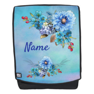 Cornflower-Blues in Watercolor Rucksack