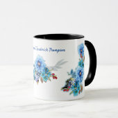 Cornflower-Blues in Watercolor Tasse (VorderseiteRechts)