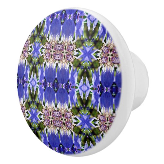 CORNFLOWER-BLUME KERAMIKKNAUF (Rechts)