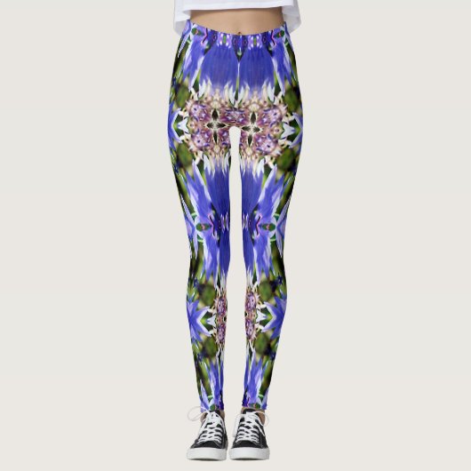 CORNFLOWER-BLUME LEGGINGS (Vorderseite)