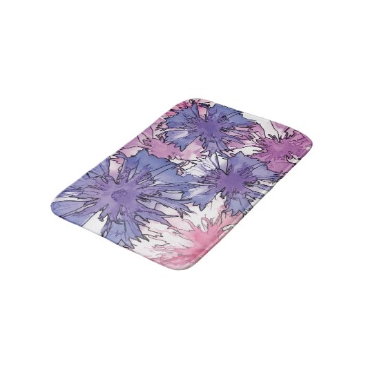 Cornflower Collage Badematte (Schrägansicht)