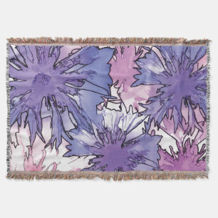 Cornflower Collage Decke
