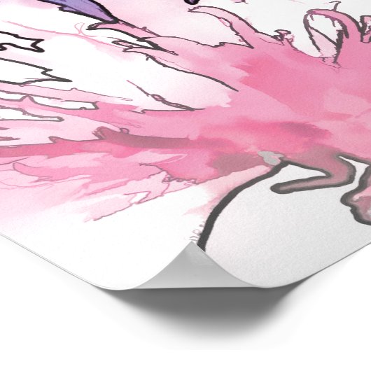 Cornflower Collage Poster (Ecke)