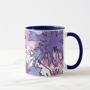 Cornflower Collage Tasse