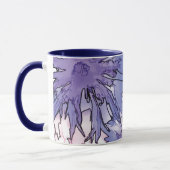Cornflower Collage Tasse (Links)