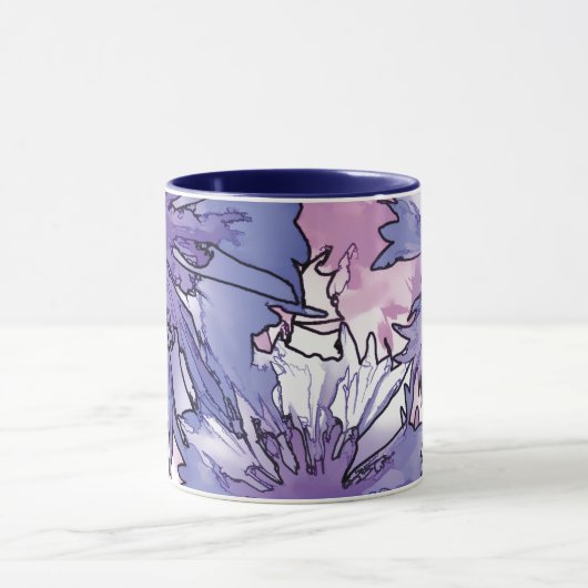 Cornflower Collage Tasse (Zentrum)