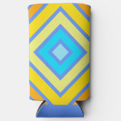 Cornflower Harmonische Farben Kunst, Dichtung und Selters Dosenkühler (Vorderseite)