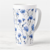 Cornflower Latte Tasse White Blue (Rechte Ecke)