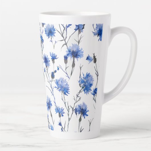 Cornflower Latte Tasse White Blue (Rechts)