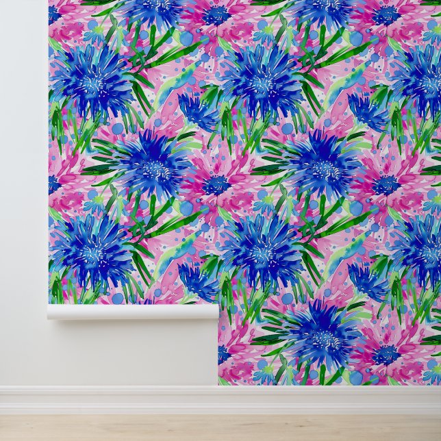 Cornflower Meadow Tapete (Anwendung)