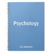 Cornflower Reflections: Personalisierte Psychologi Notizblock (Vorderseite)