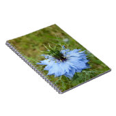 Cornflower Spiral Foto Notebook Notizblock (Rechte Seite)