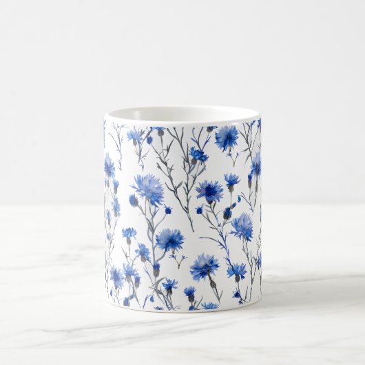 Cornflower Tasse White Blue (Mittel)