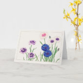 Cornflower von Tanigami Konan Karte (Gelbe Blume)