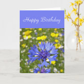 Cornflowerkarte Karte (Gelbe Blume)