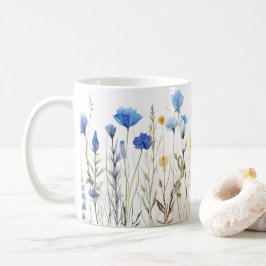 Corngepresste Blume Watercolor-Style Kaffeetasse