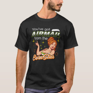 Cornhole Airmail Toss Wie ein Boss Cornstar T-Shirt