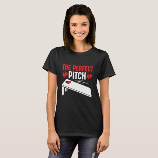 Cornhole Apperal The Perfect Pitch Cornhole T-Shirt (Vorne ganz)