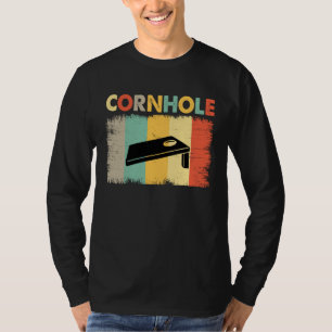 Cornhole Bag Cornhole Set Toss Game Retro Vintag T-Shirt