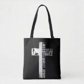 Cornhole Bean Bag Player Champ Cross Glaube Jesus Tasche (Vorderseite)