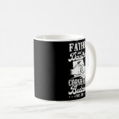Cornhole Bean Bag Player Champ Vater Tochter Vater Kaffeetasse (VorderseiteRechts)