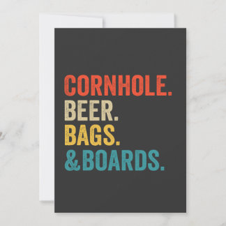 Cornhole Beer bags & Boards Funny Vintages Geschen Einladung
