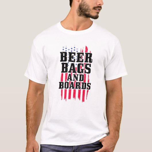 Cornhole Beer Bags T-Shirt (Vorderseite)