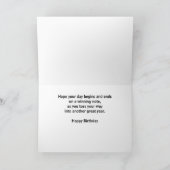 Cornhole Birthday in Descriptive Word Cloud Karte (Innenseite)