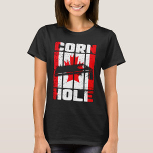 Cornhole-Board-Taschen Kanada-Flagge Kanadisch Män T-Shirt