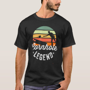 Cornhole-Bohnensack-Wurf Cornhole Legende T-Shirt