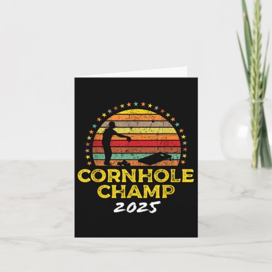 Cornhole Champion 2025, Cornhole Bags Turnier W Karte (Vorderseite)