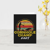 Cornhole Champion 2025, Cornhole Bags Turnier W Karte (Gelbe Blume)