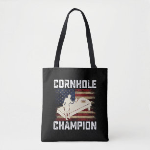 Cornhole Champion Amerikanische Flagge USA 4. Juli Tasche
