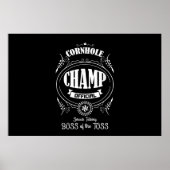 Cornhole-Champion-Boss des Wurfs Lustiger Spiel-Ch Poster (Vorne)