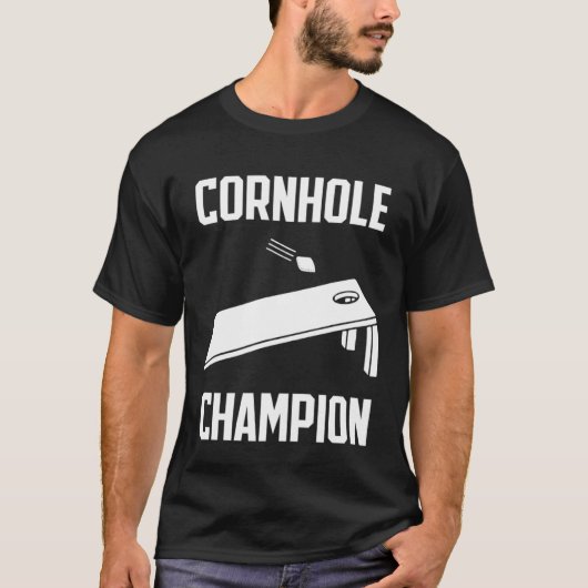 Cornhole Champion Tailgate Party Summer Barbecue B T-Shirt (Vorderseite)
