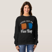 Cornhole Check Out My Fun Bags Team Sweatshirt (Vorne ganz)