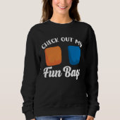 Cornhole Check Out My Fun Bags Team Sweatshirt (Vorderseite)