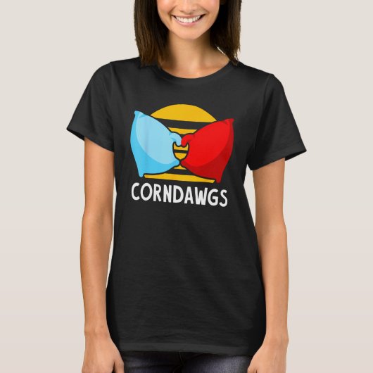 Cornhole Corn Hole Corndawgs T-Shirt (Vorderseite)